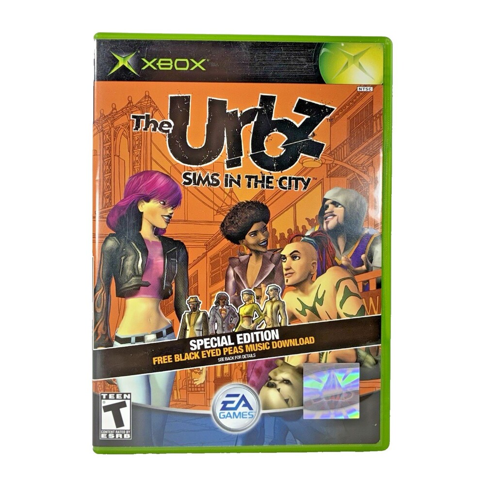 Urbz Sims in the City Microsoft Xbox 2004 Complete with Manual Tested